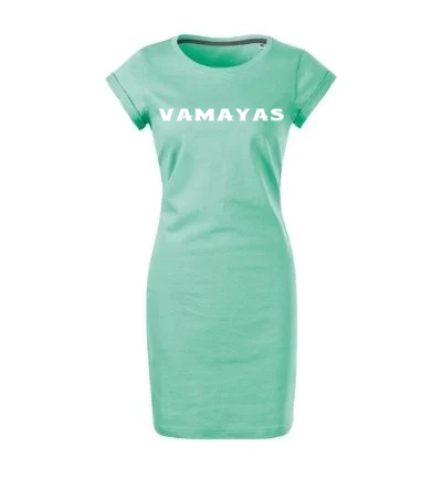 VAMAYAS – Collection n°1  Modèle Victoria – Édition illimitée  Robe à manches courtes.