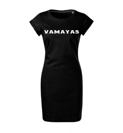 VAMAYAS – Collection n°1  Modèle Victoria – Édition illimitée  Robe à manches courtes.