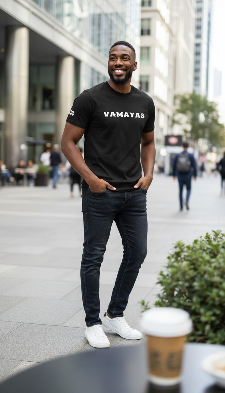 VAMAYAS – Collection n°1  Modèle Basic – Édition illimitée  T-shirt à manches courtes.